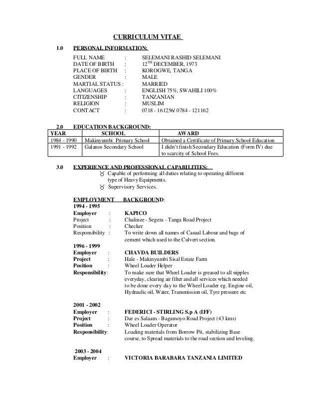 jinsi ya kuandika curriculum vitae jinsi ya kuandika curriculum vitae